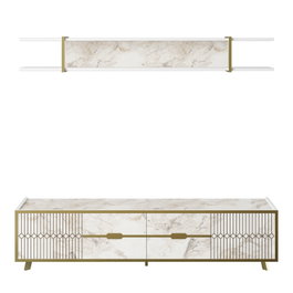 Hanah Home Frida - Mueble de TV Blanco